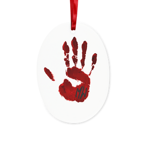 A CAUGHT RED HANDED Ceramic Hanging Ornament