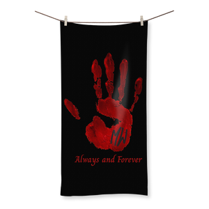 Open image in slideshow, Always and Forever RED HAND Towel
