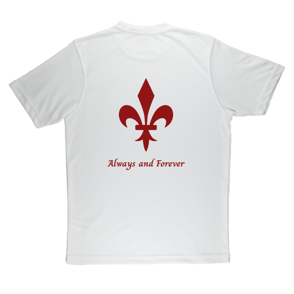 Always and Forever CAUGHT RED SLEEVED Adult T-Shirt